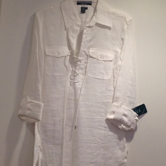 Lauren Ralph Lauren Tops - NWT Lauren Ralph Lauren Petite tunic length shirt
